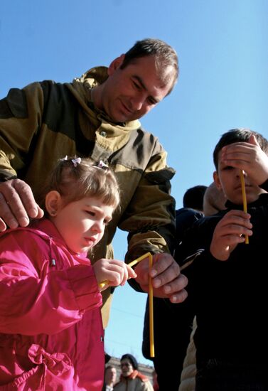 Orthodox Easter celebrated in Donetsk