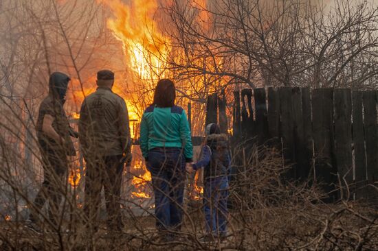 Wildfires in Khakassia