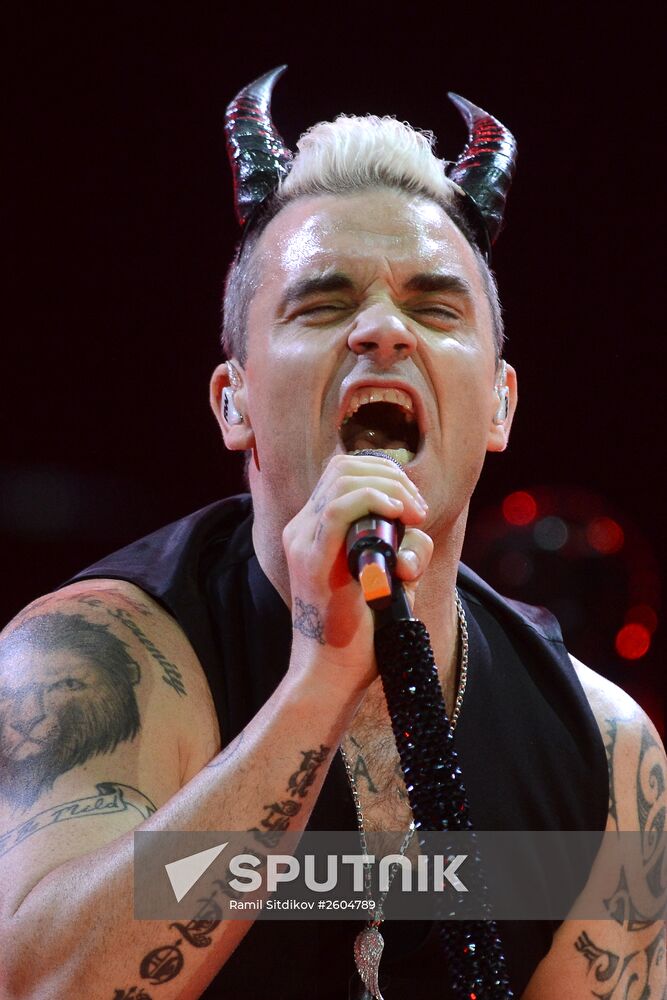 Robbie Williams concert in Moscow