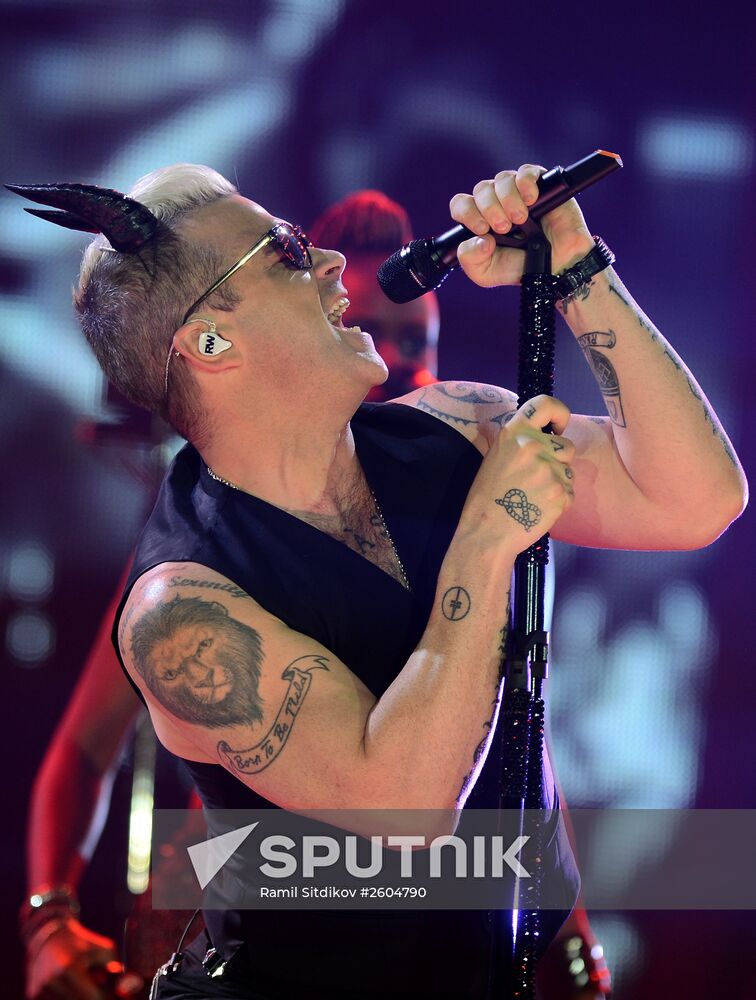 Robbie Williams concert in Moscow