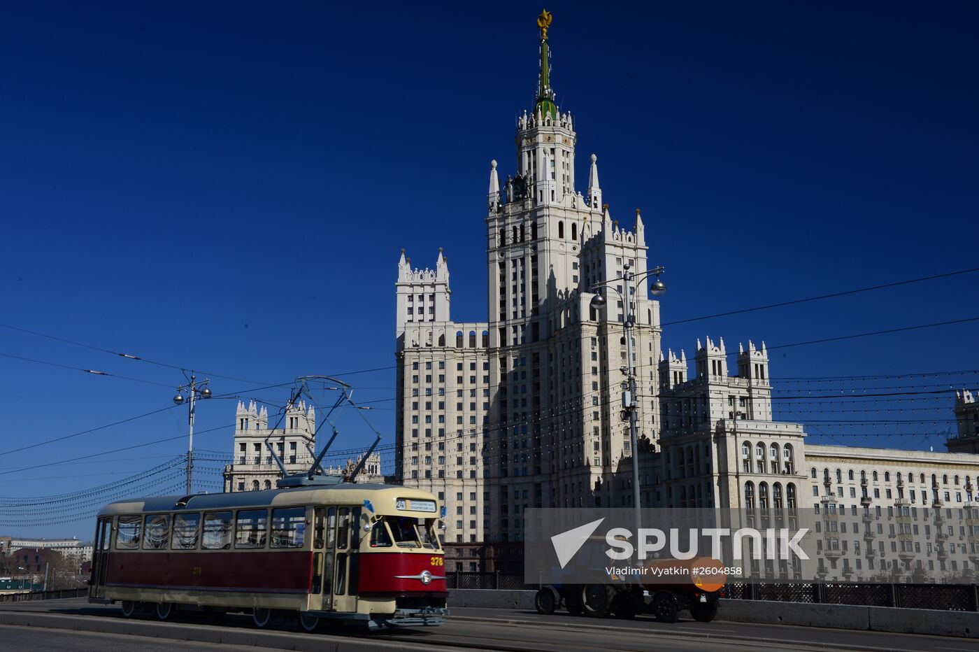 Tram parade "The 116th Anniversary of the Moscow Tram"