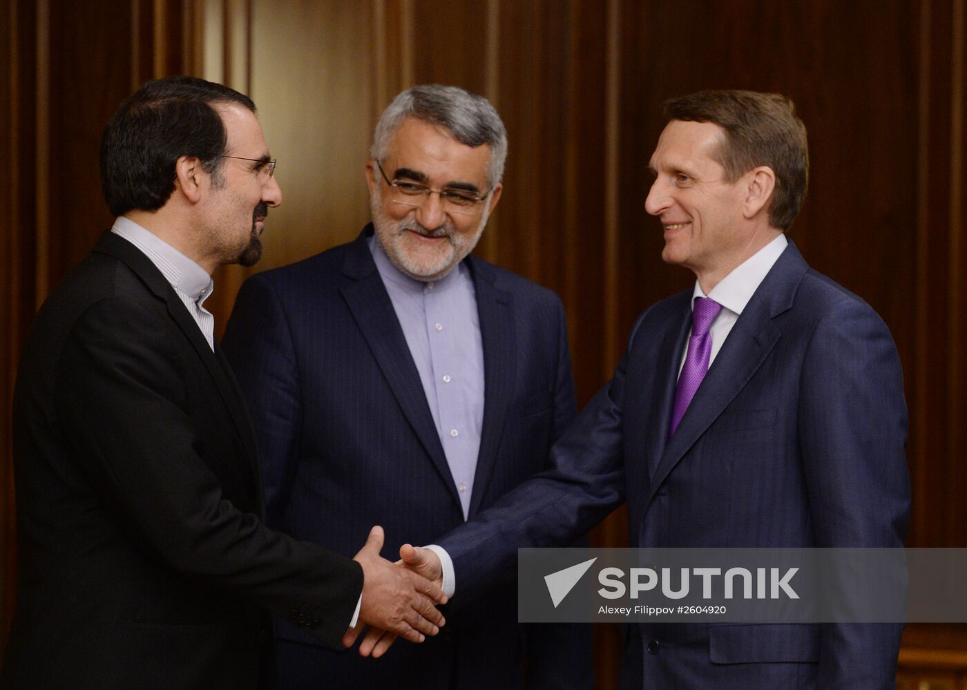 State Duma Speaker Sergei Naryshkin's meeting with Chairman of Iranian National Security and Foreign Policy Commission