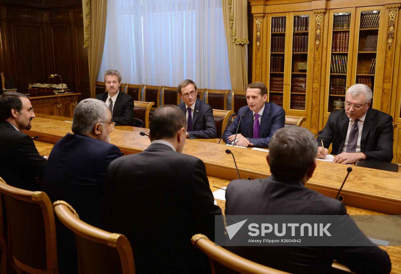 State Duma Speaker Sergei Naryshkin's meeting with Chairman of Iranian National Security and Foreign Policy Commission