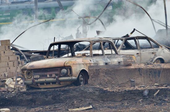Fire aftermath in Khakassia