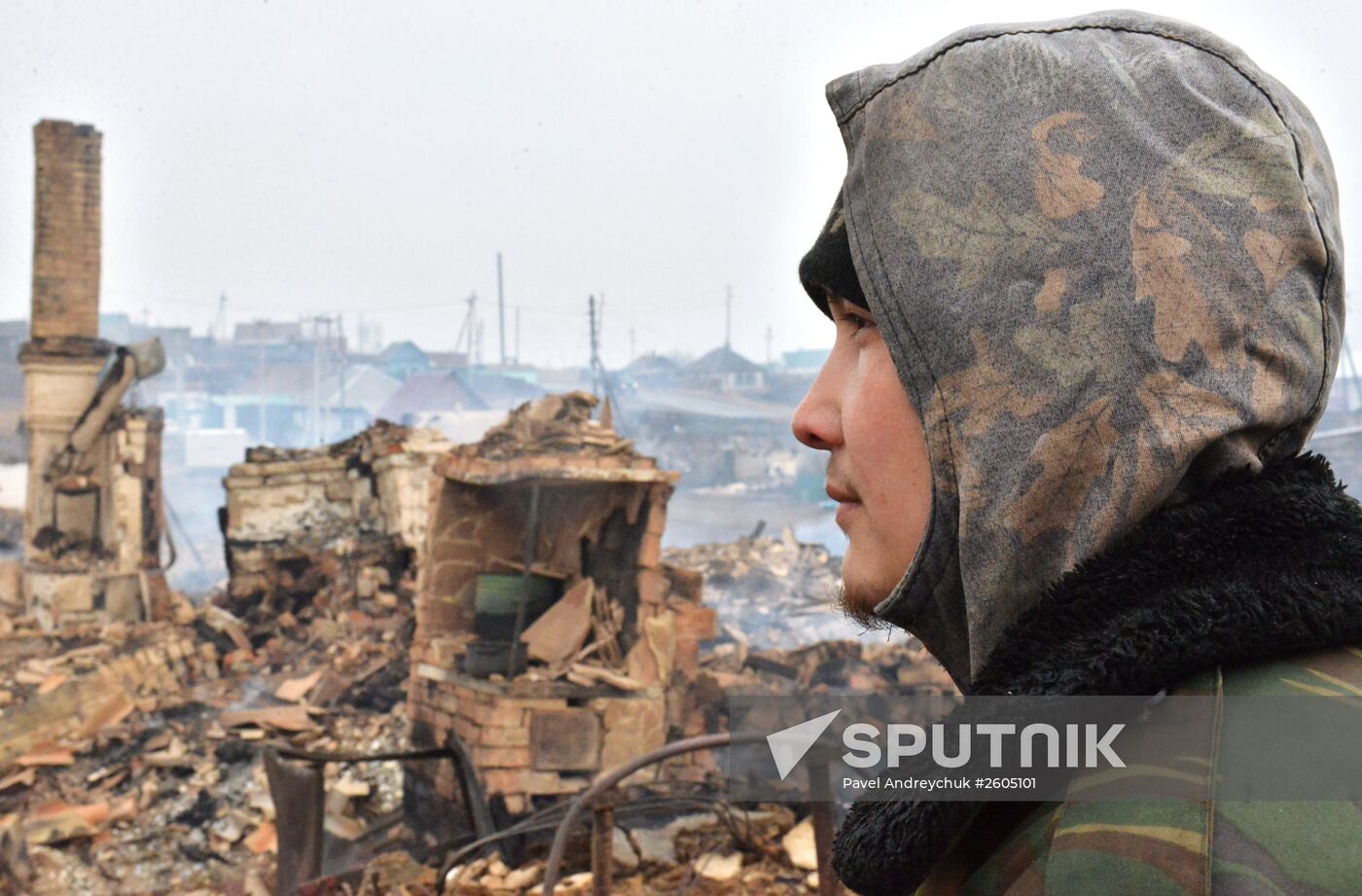 Fire aftermath in Khakassia