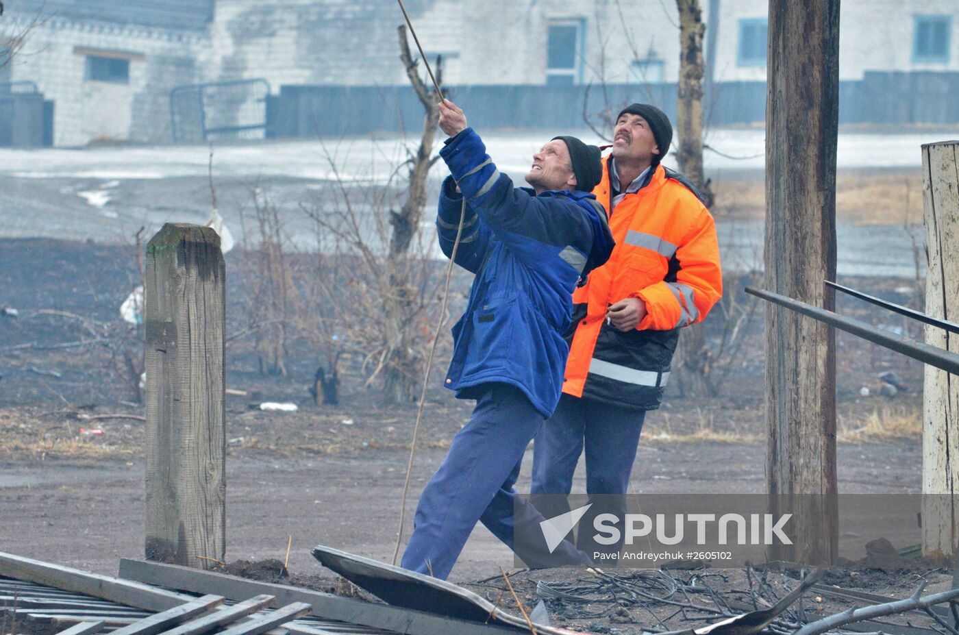Fire aftermath in Khakassia