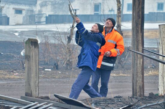 Fire aftermath in Khakassia
