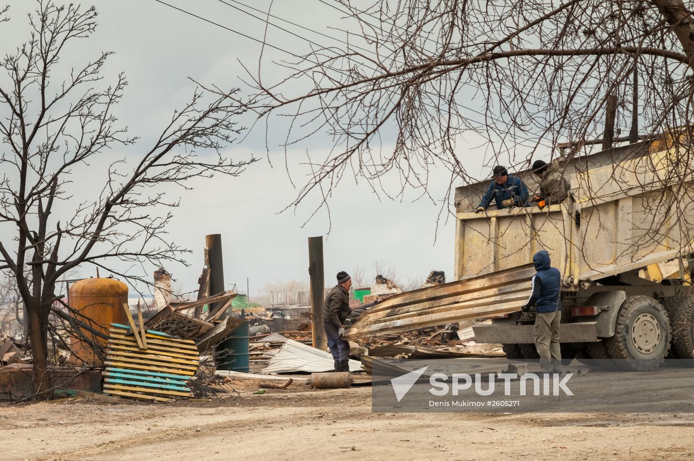 Aftermath of Khakassia flash fires