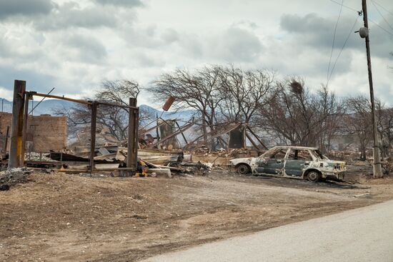 Aftermath of Khakassia flash fires