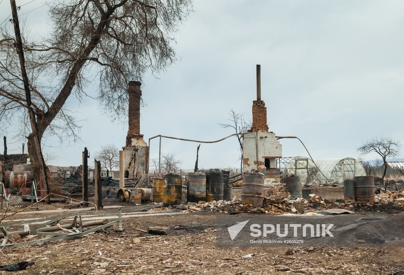 Aftermath of Khakassia flash fires