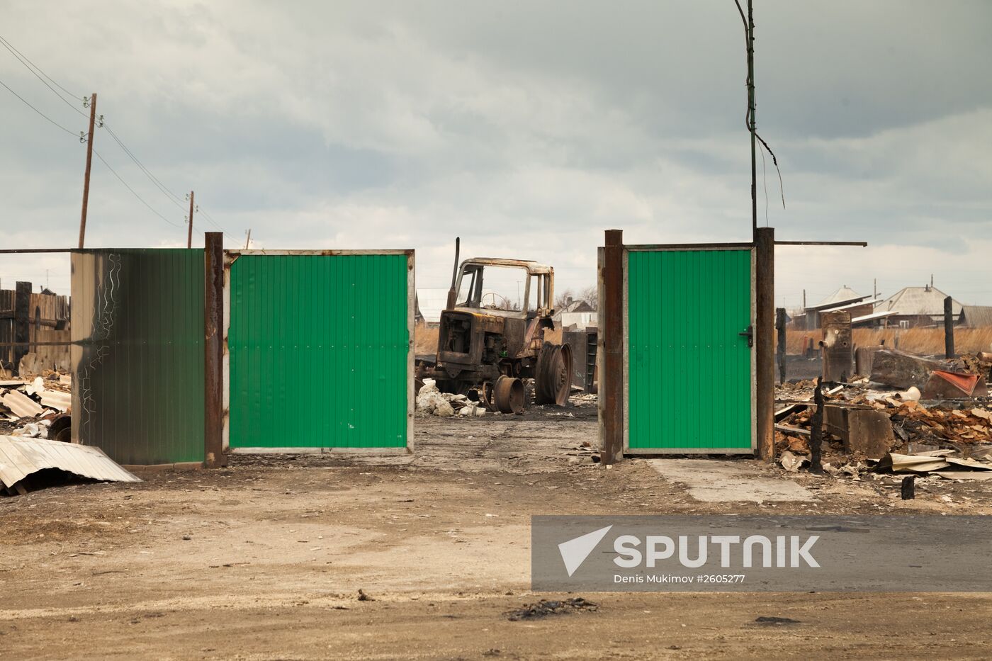 Aftermath of Khakassia flash fires