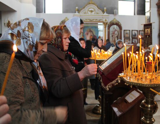 Orthodox Easter celebrated in Donetsk