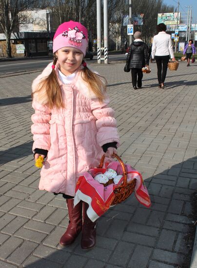 Orthodox Easter celebrated in Donetsk