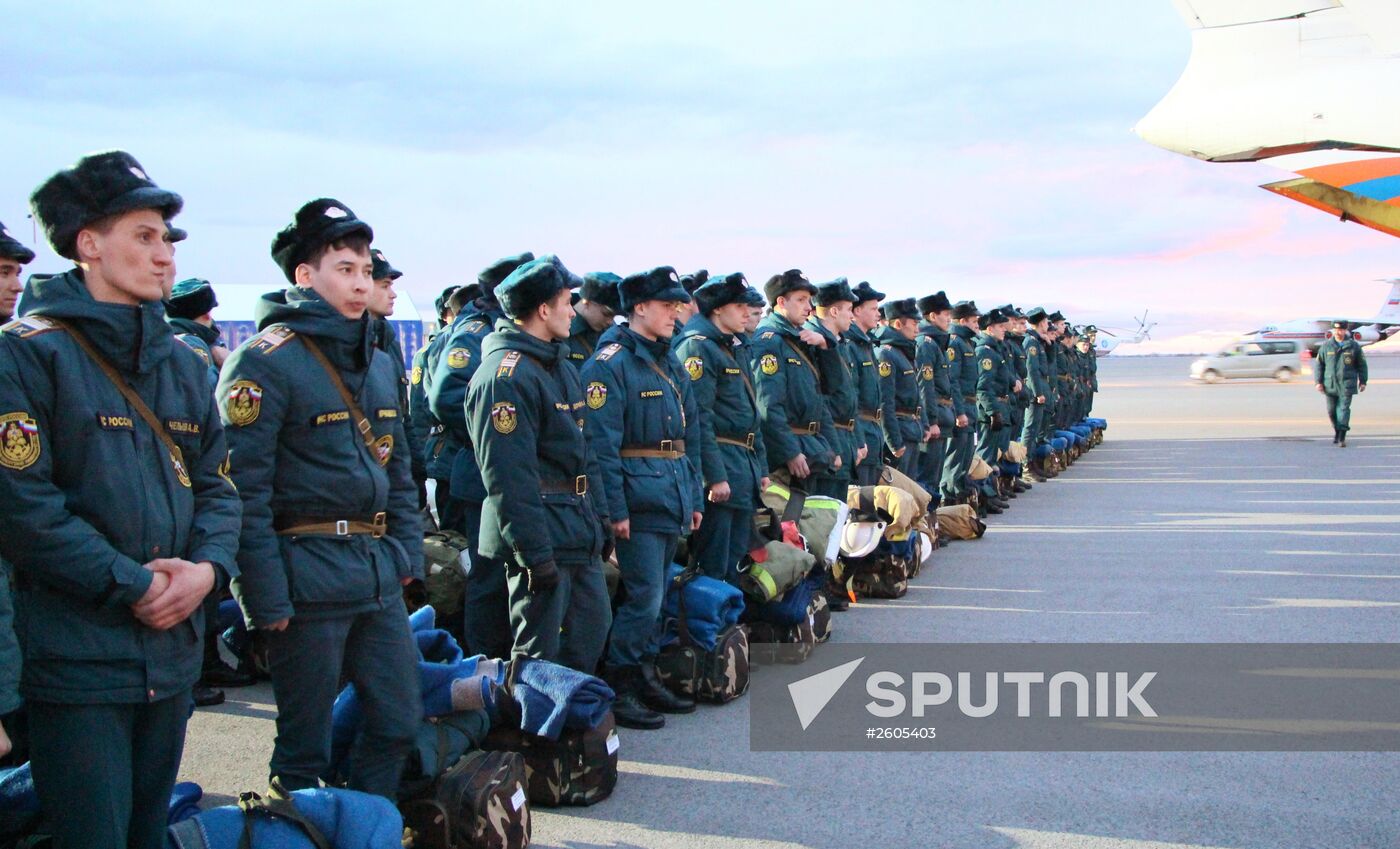 Aftermath of Khakassia flash fires