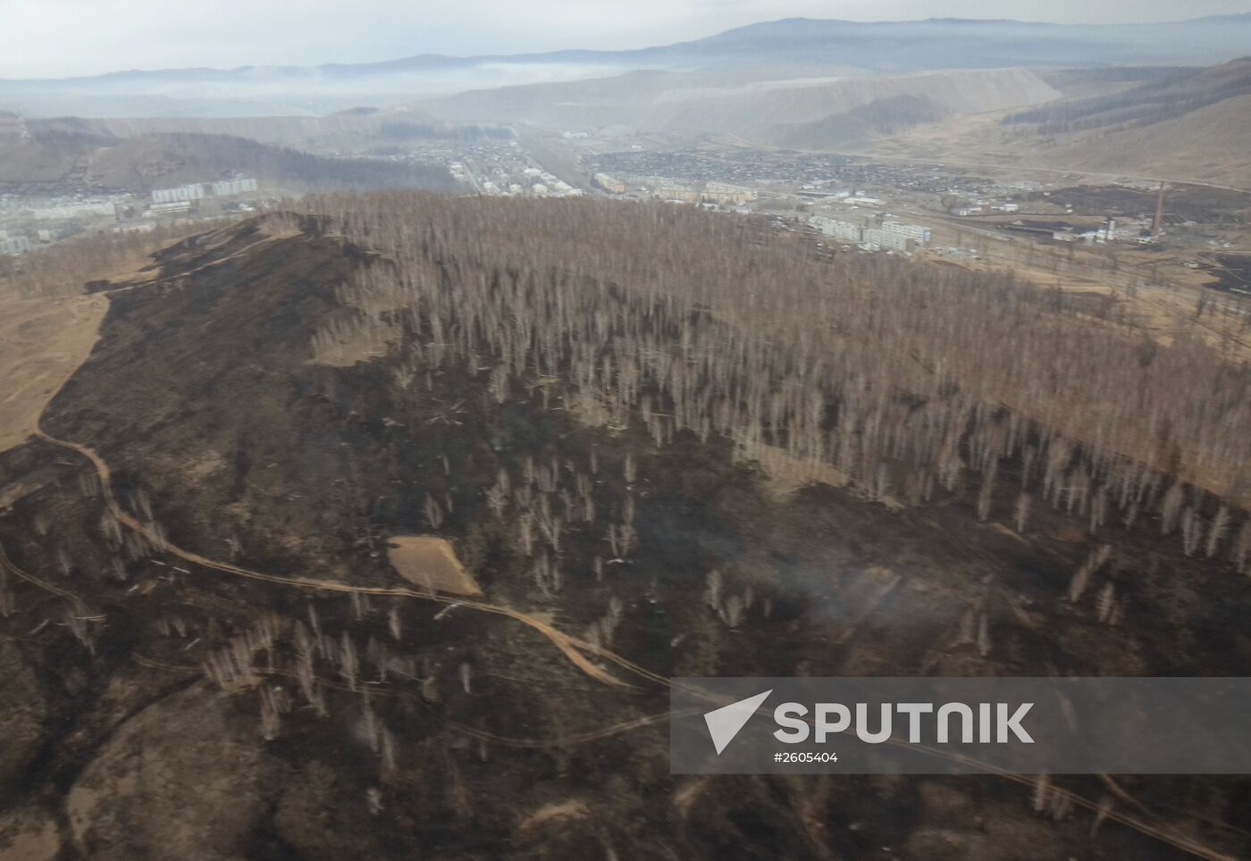 Fire aftermath in Khakassia
