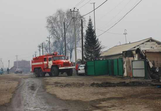 Fire aftermath in Khakassia