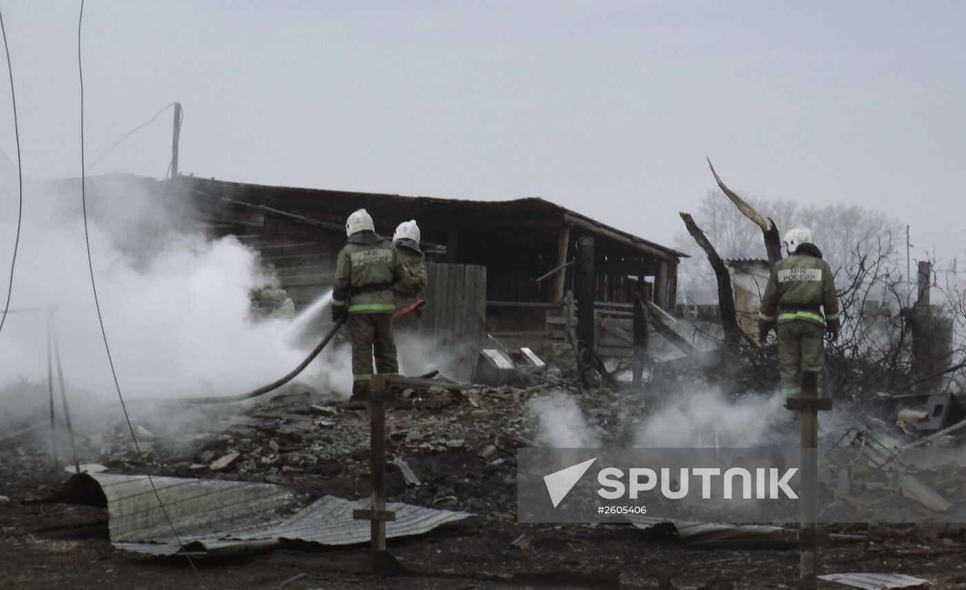 Fire aftermath in Khakassia