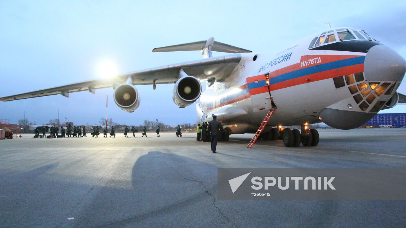 Aftermath of Khakassia flash fires