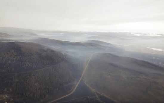 Fire aftermath in Khakassia