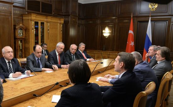 State Duma Speaker Sergei Naryshkin meets with Cemil Çiçek