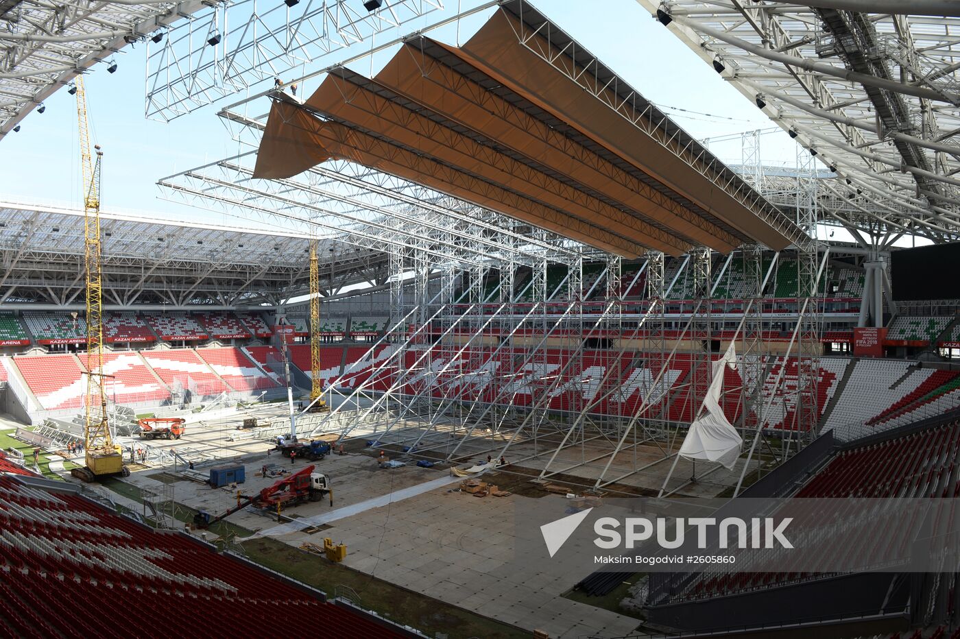 Preparation of Kazan Arena for 16th FINA World Championships