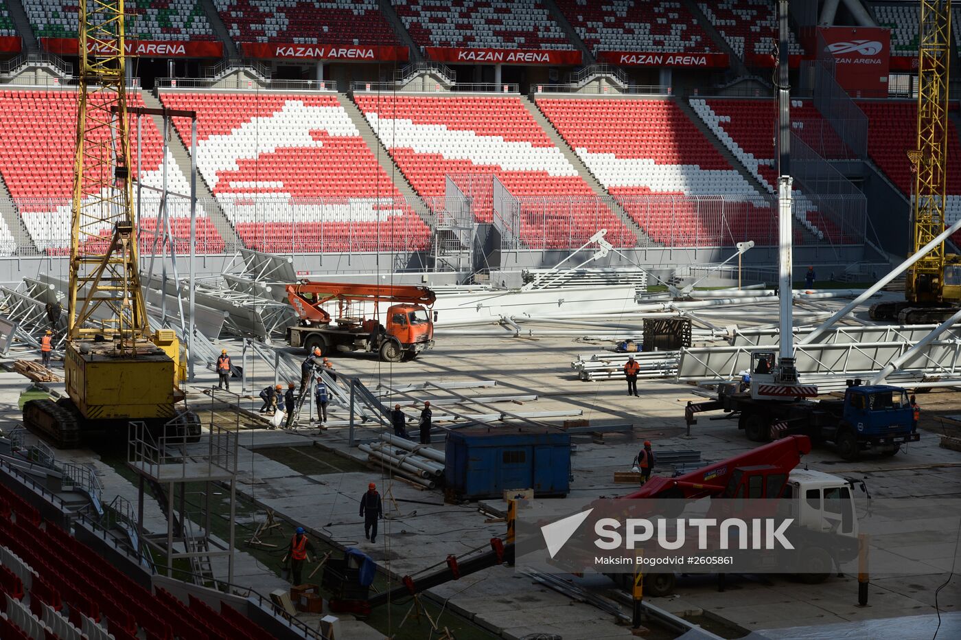 Preparation of Kazan Arena for 16th FINA World Championships