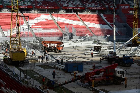 Preparation of Kazan Arena for 16th FINA World Championships