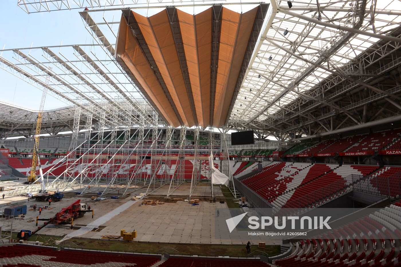 Preparation of Kazan Arena for 16th FINA World Championships