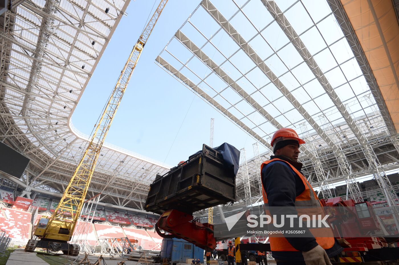 Preparation of Kazan Arena for 16th FINA World Championships