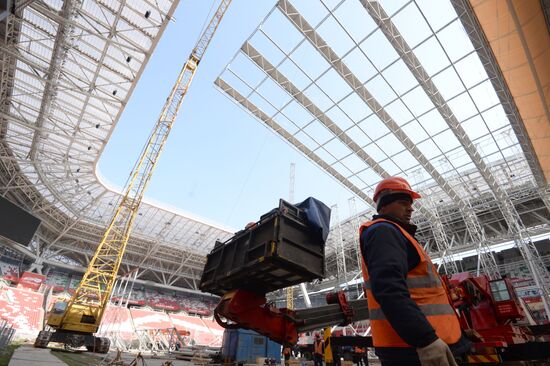 Preparation of Kazan Arena for 16th FINA World Championships