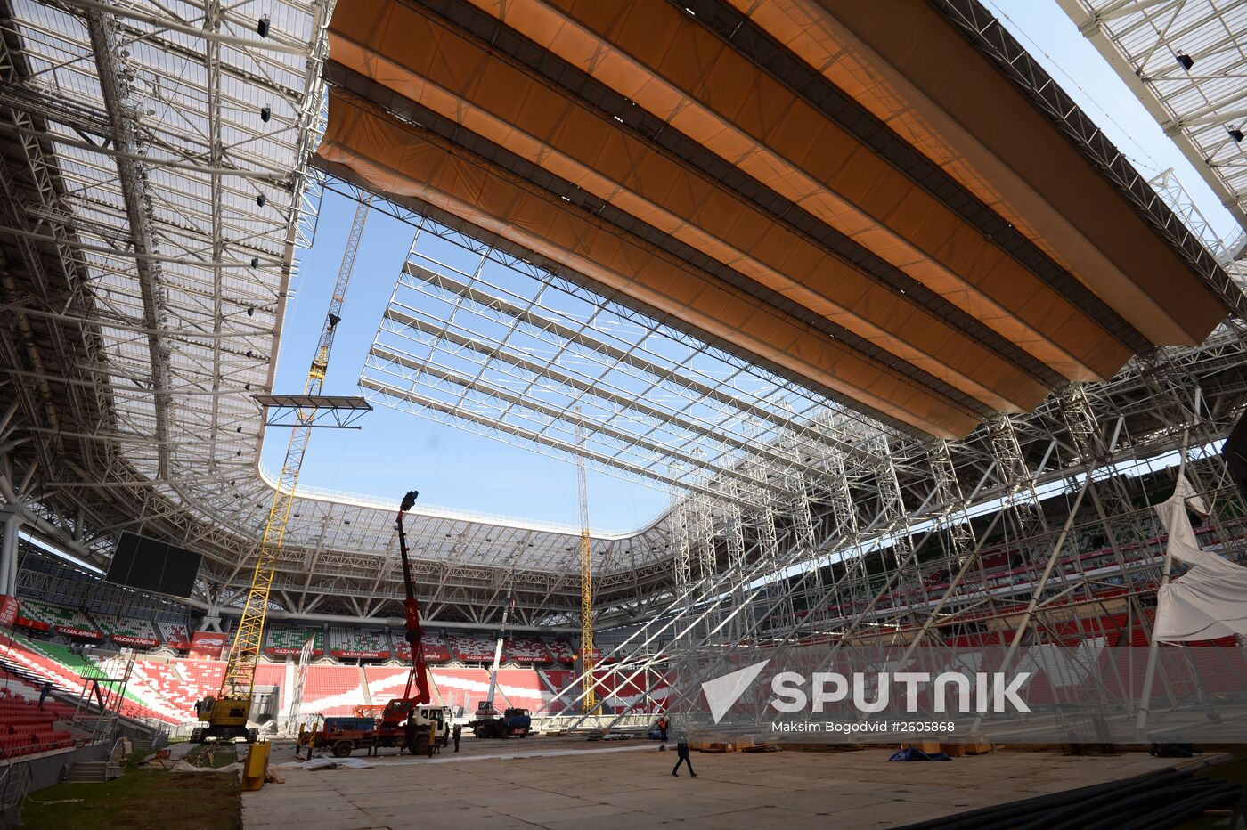 Preparation of Kazan Arena for 16th FINA World Championships