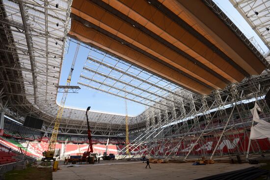 Preparation of Kazan Arena for 16th FINA World Championships