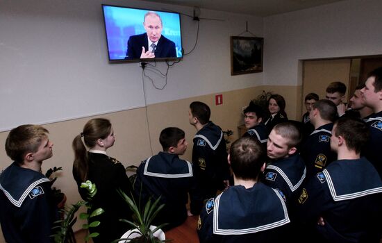 Broadcast of Direct Line with Vladimir Putin