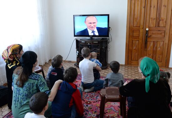 Broadcast of Direct Line with Vladimir Putin