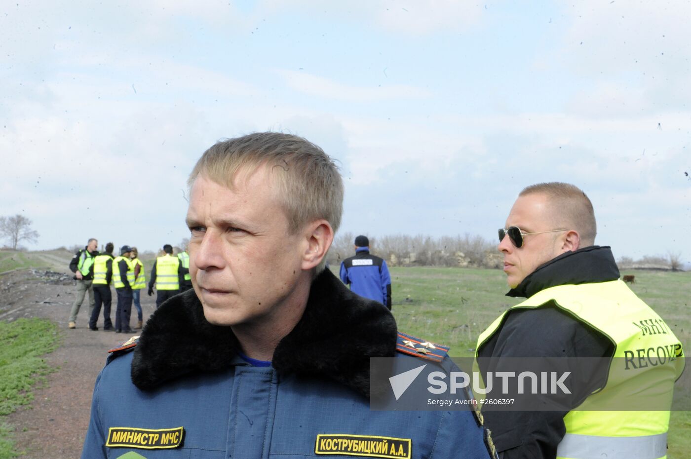 Dutch and Malaysian experts visit site of Malaysia Airlines flight MH17 plane crash