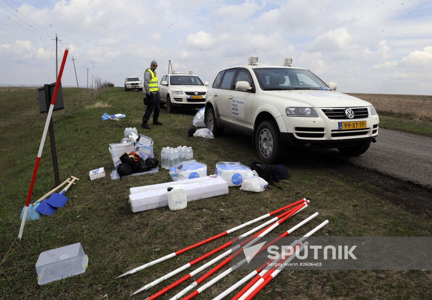 Dutch and Malaysian experts visit site of Malaysia Airlines flight MH17 plane crash