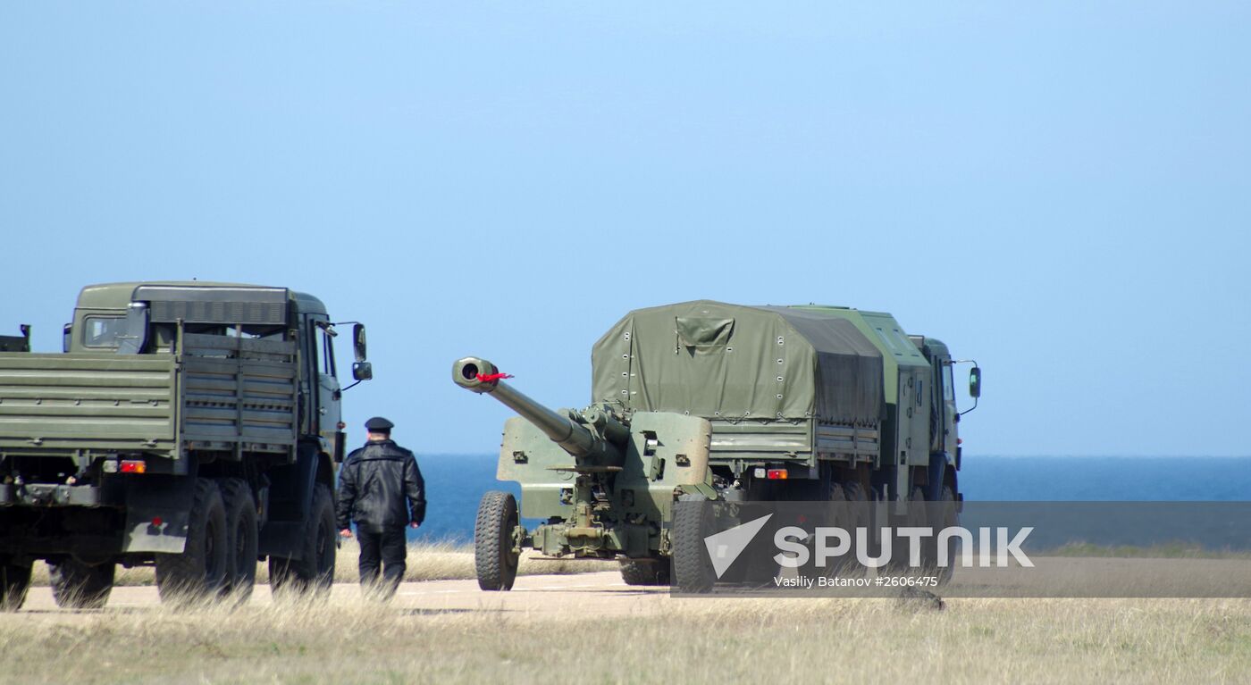 Victory Day parade rehearsal in Sevastopol