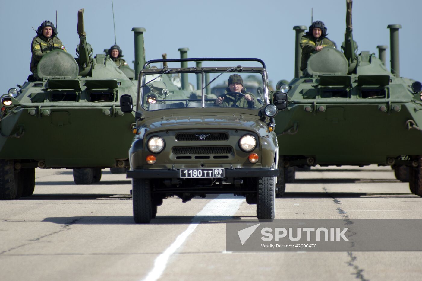 Victory Day parade rehearsal in Sevastopol