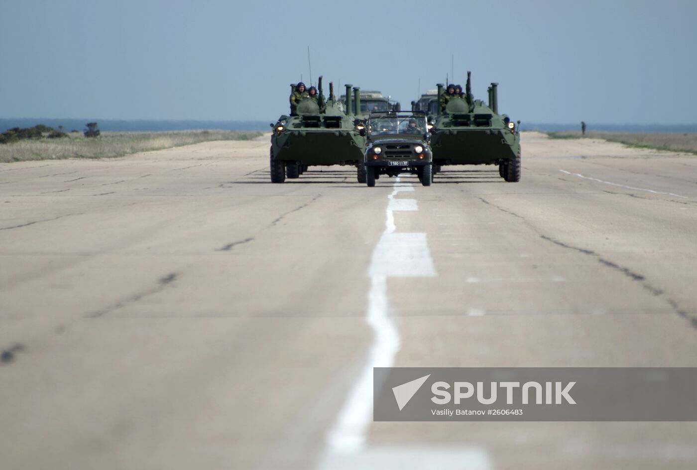 Victory Day parade rehearsal in Sevastopol