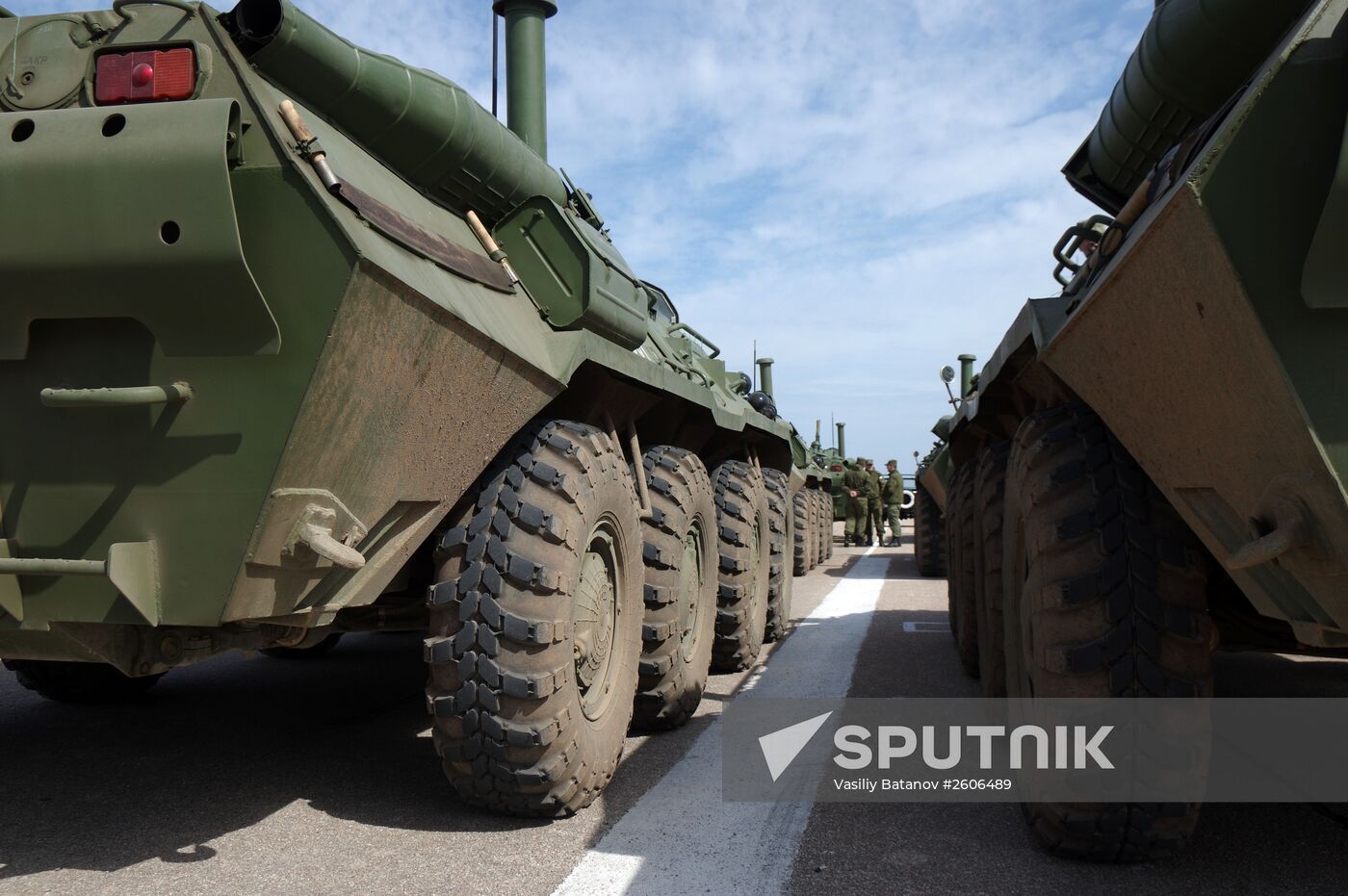 Victory Day parade rehearsal in Sevastopol