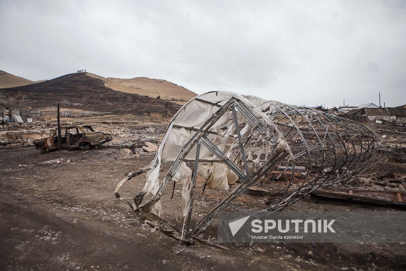 Aftermath of Khakassia flash fires
