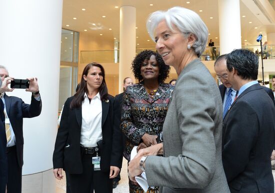 Press briefing by International Monetary Fund Managing Director Christine Lagarde