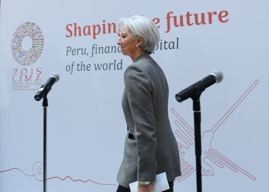 Press briefing by International Monetary Fund Managing Director Christine Lagarde