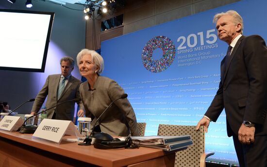 Press briefing with IMF Managing Director Christine Lagarde