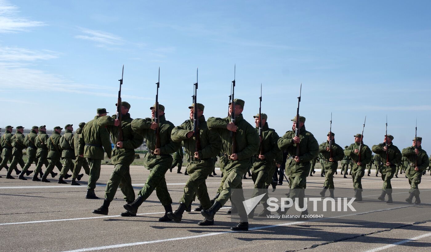 Victory Day parade rehearsal in Sevastopol