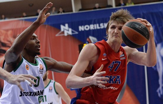 Basketball Euroleague. CSKA vs. Panathinaikos