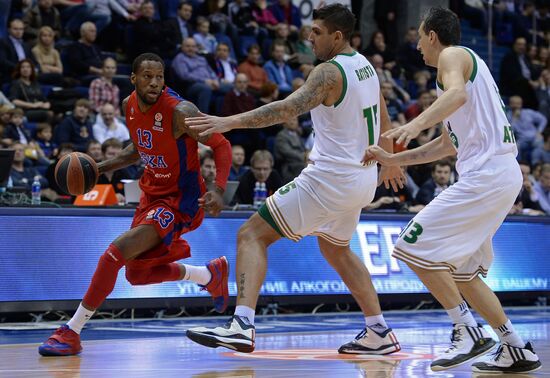 Basketball Euroleague. CSKA vs. Panathinaikos