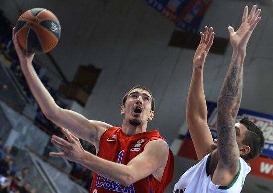 Basketball Euroleague. CSKA vs. Panathinaikos