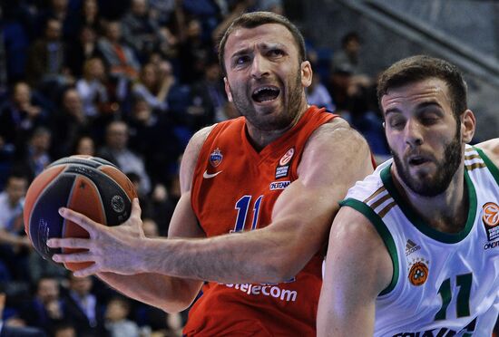 Basketball Euroleague. CSKA vs. Panathinaikos
