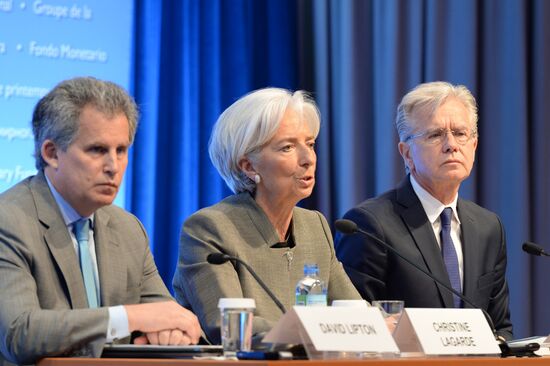 Press briefing by International Monetary Fund Managing Director Christine Lagarde